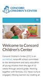 Mobile Screenshot of concordchildrenscenter.org