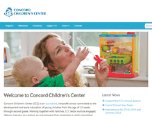 Tablet Screenshot of concordchildrenscenter.org